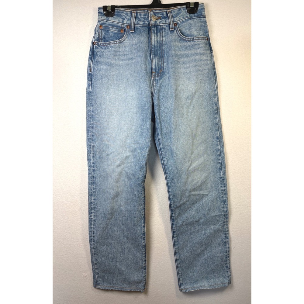 Madewell Jeans Womens 25 Blue Excellent Curvy 90s Straight Leg Denim High Rise